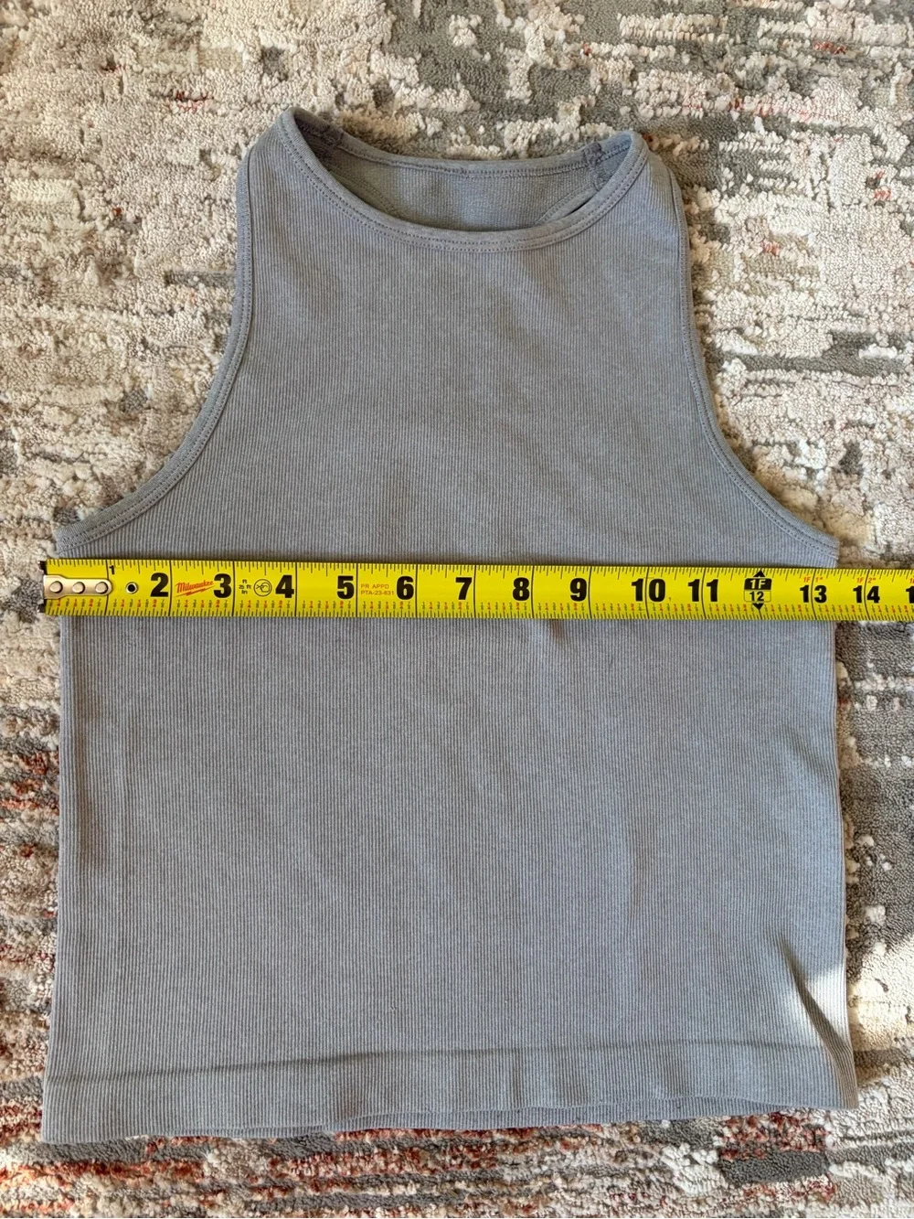 Free People Intimately Ribbed Racerback Tank Gray XS/S
